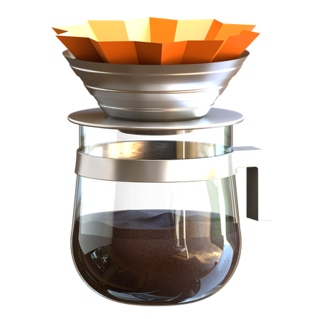 Café de filtro  3D Icon