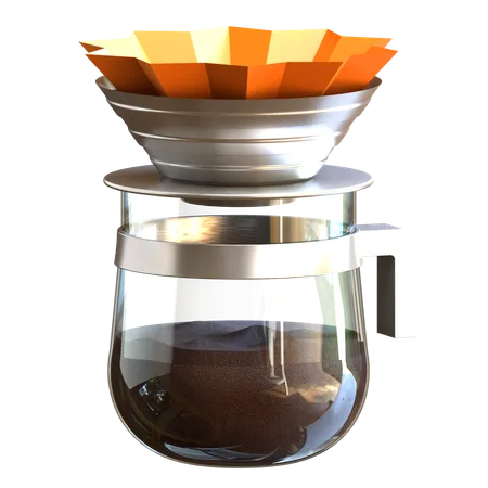 Café de filtro  3D Icon