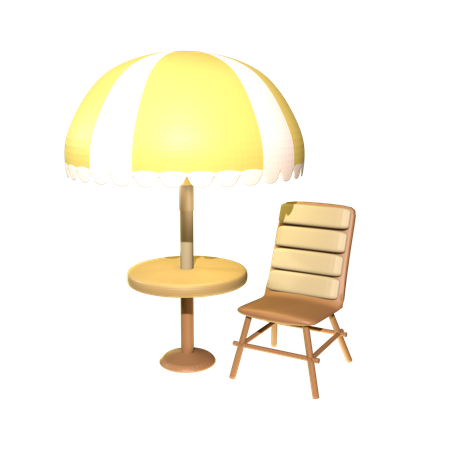 Café de plage  3D Icon