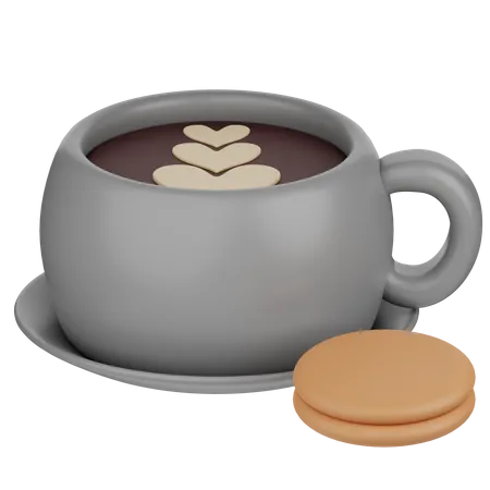 Café e biscoitos  3D Icon