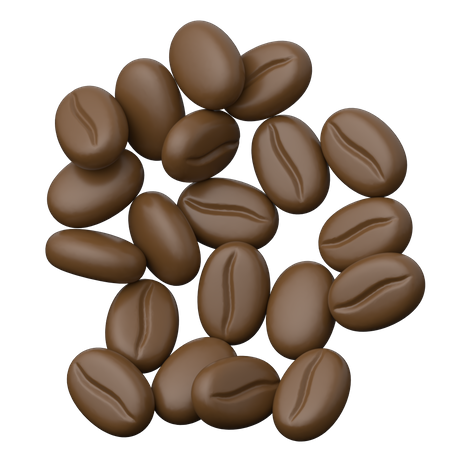 Grains de café  3D Icon