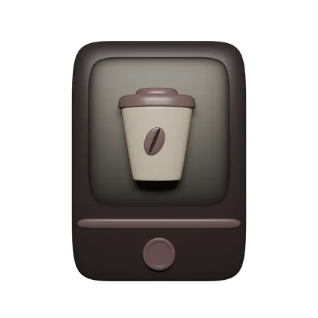 Café en ligne  3D Icon