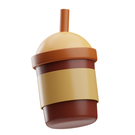 Café frio  3D Icon