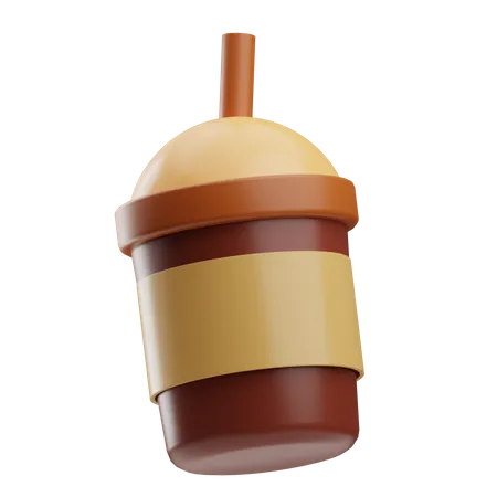 Café frio  3D Icon