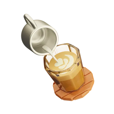 Café frio  3D Icon