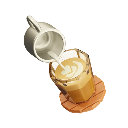 Café froid  3D Icon