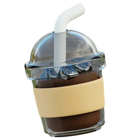 Café gelado  3D Icon