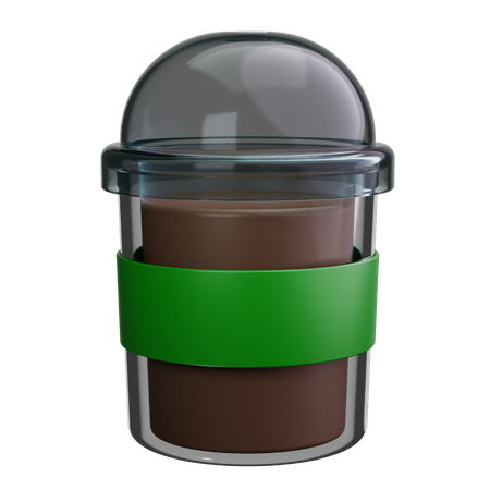 Café gelado  3D Icon