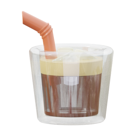 Café gelado  3D Icon
