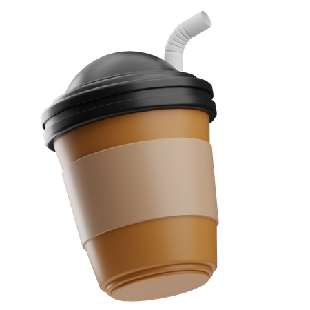 Café gelado  3D Icon