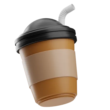 Café gelado  3D Icon