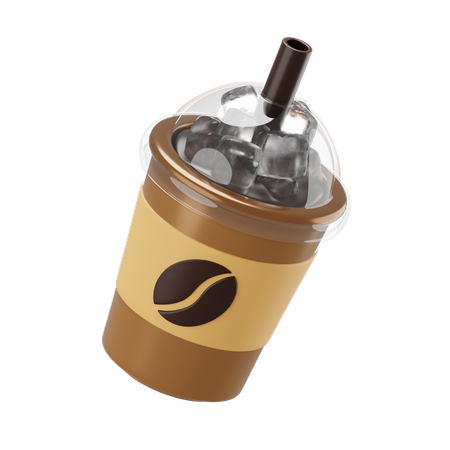 Café gelado  3D Icon