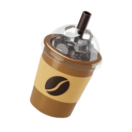 Café gelado  3D Icon