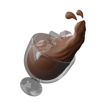 Café glacé  3D Icon