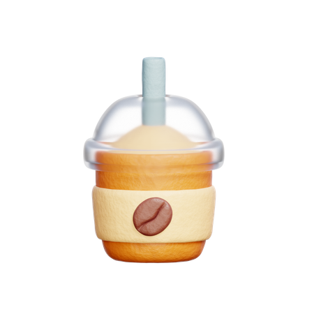 Café glacé  3D Icon