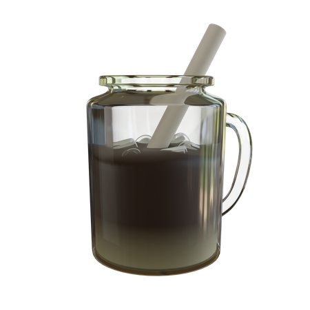 Café glacé en pot  3D Icon