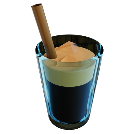 Café helado  3D Icon