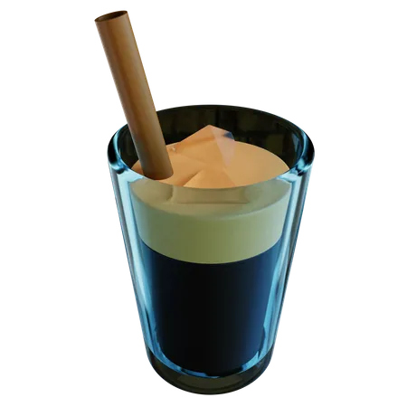 Café helado  3D Icon