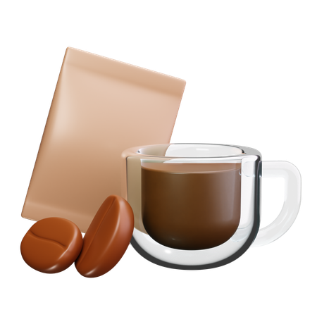 Café instantâneo  3D Icon