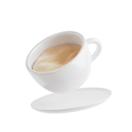 Latte café  3D Icon