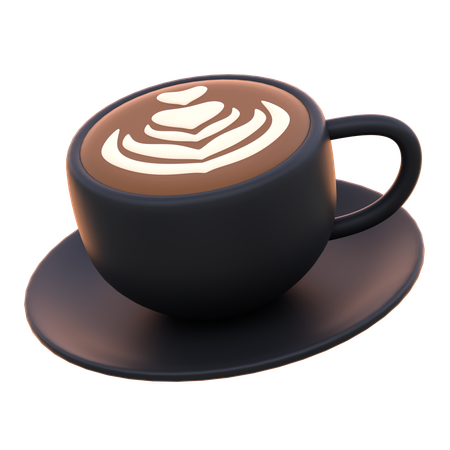 Café au lait  3D Icon