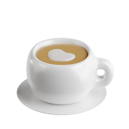 Latte café  3D Icon