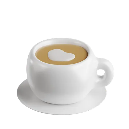 Café au lait  3D Icon