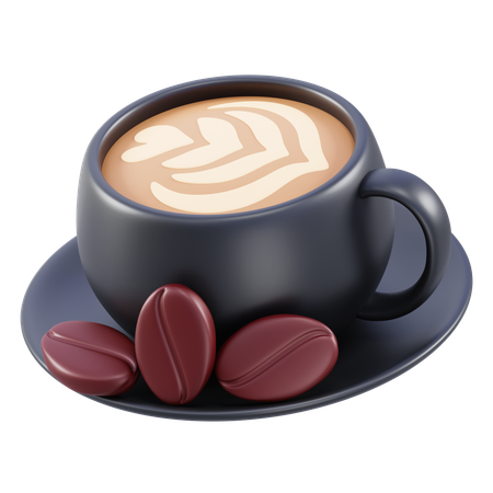 Café au lait  3D Icon