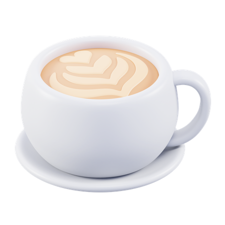 Café au lait  3D Icon