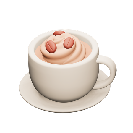 Latte café  3D Icon