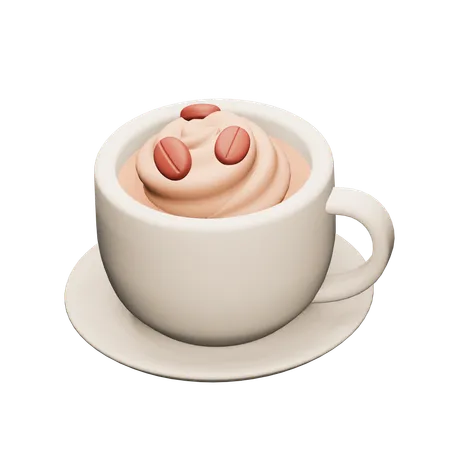 Latte café  3D Icon