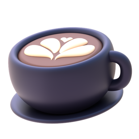 Café con leche  3D Icon