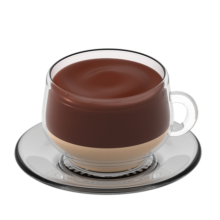 Café com leite  3D Icon