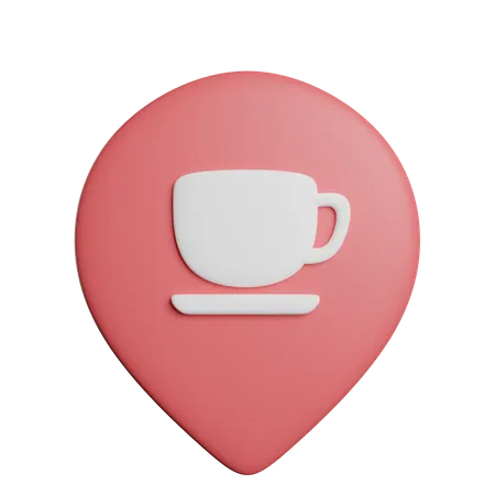 Localização do café  3D Icon