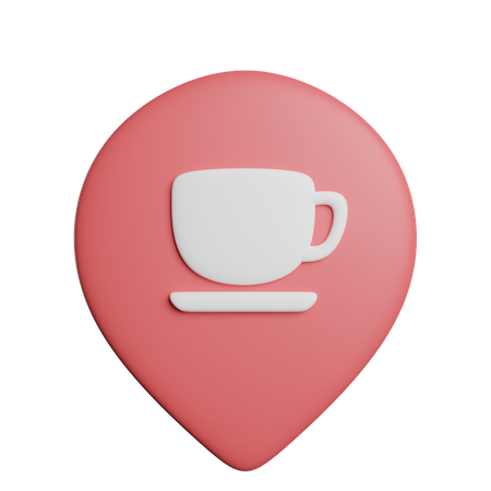 Cafe Location  3D Icon