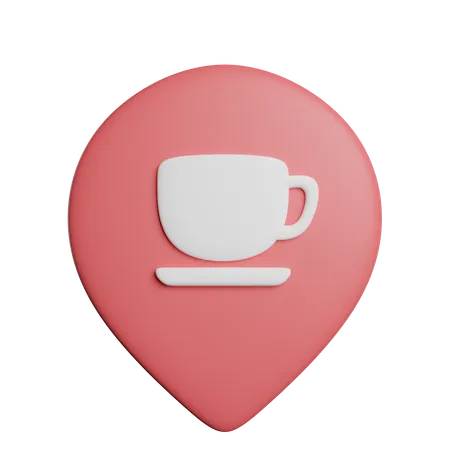 Cafe Location  3D Icon