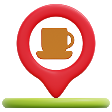 Cafe Location  3D Icon