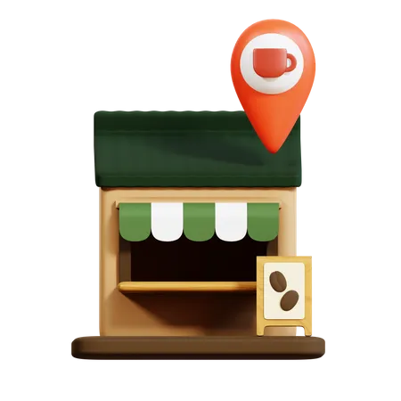 Cafe Location  3D Icon