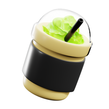 Cafe matcha  3D Icon