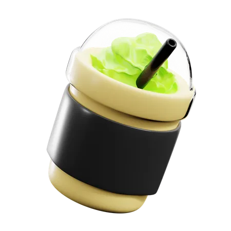 Cafe matcha  3D Icon