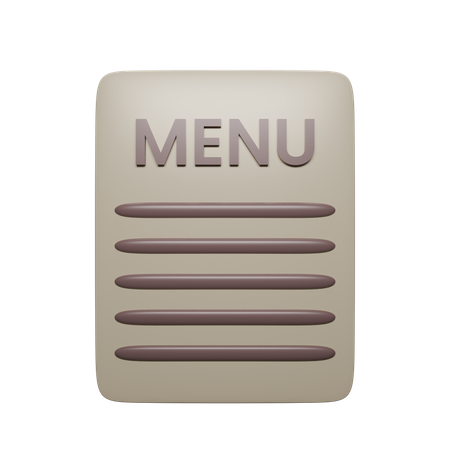 Carte de café  3D Icon