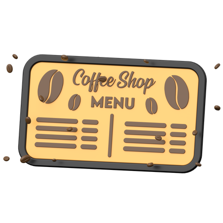 Carte de café  3D Icon