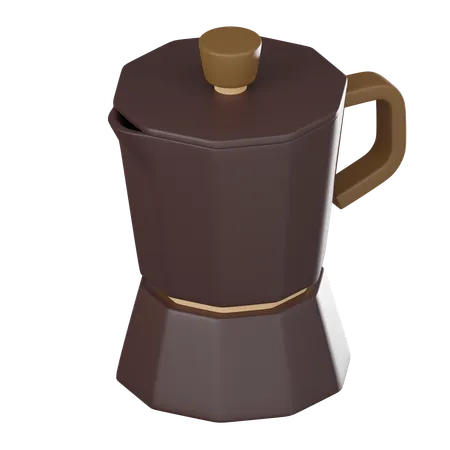 Mokapot de café  3D Icon