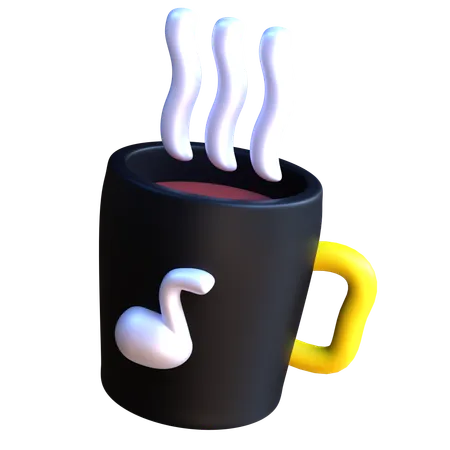 Musique de café  3D Icon