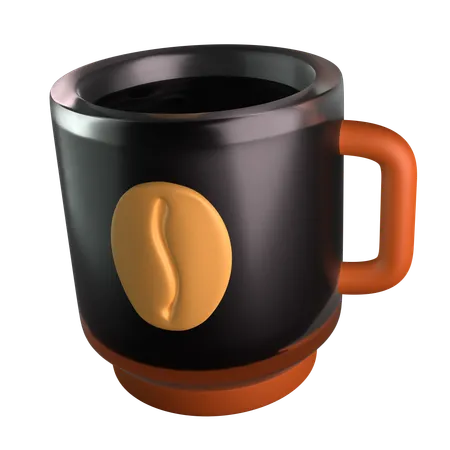 Café negro  3D Icon