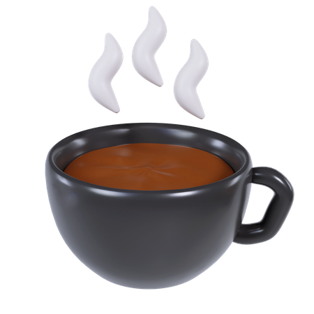 Café negro  3D Icon
