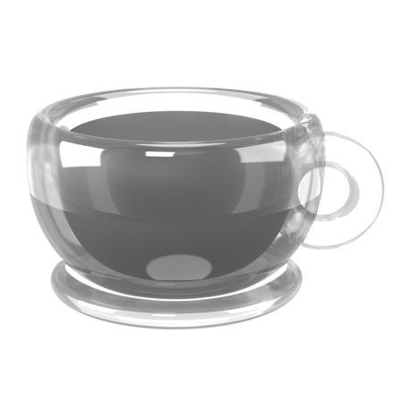 Café negro  3D Icon