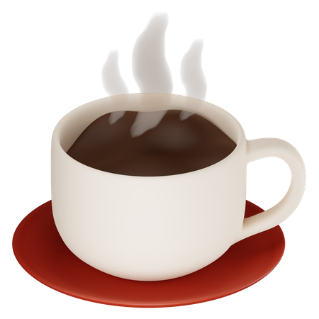 Café noir  3D Icon