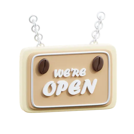 Cafe Open  3D Icon