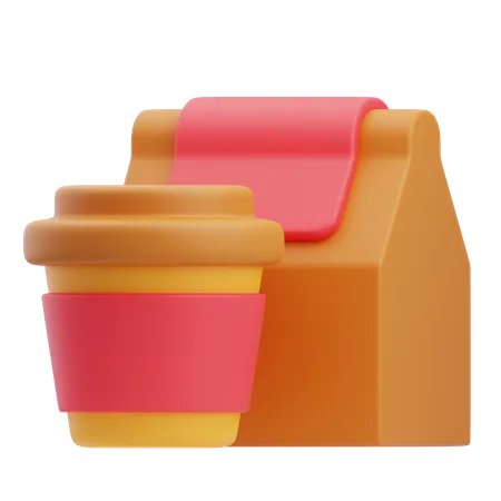 Café para viagem  3D Icon